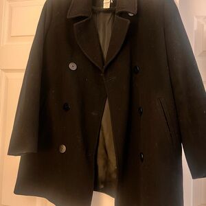L.L. Bean Women's Black Pea Coat